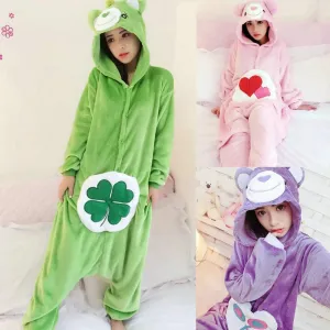 Bear Kigurumi Pajamas Hoodie Costume Animal Flannel Onesies