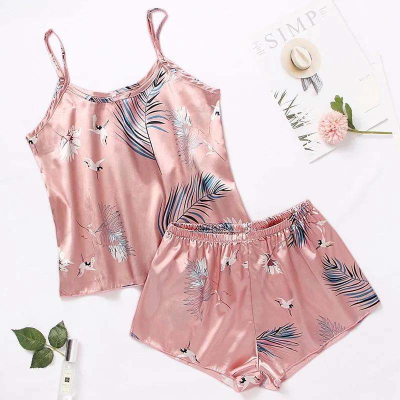 2-Piece Match Set Tank Top and Shorts Sleepwear