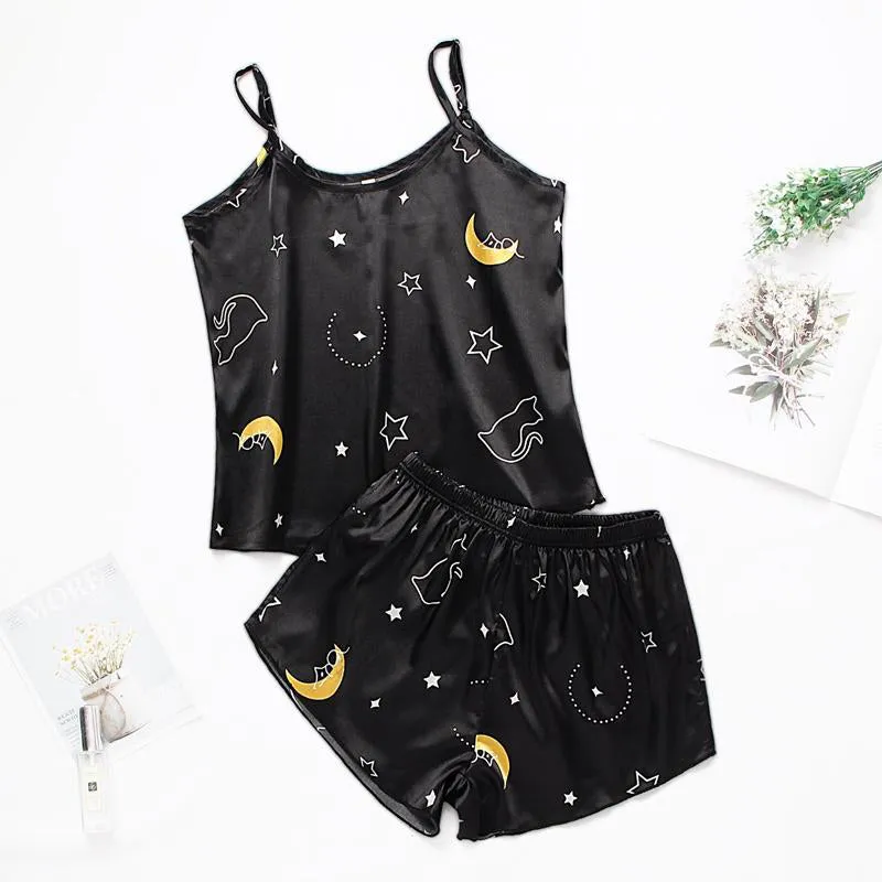 2-Piece Match Set Tank Top and Shorts Sleepwear