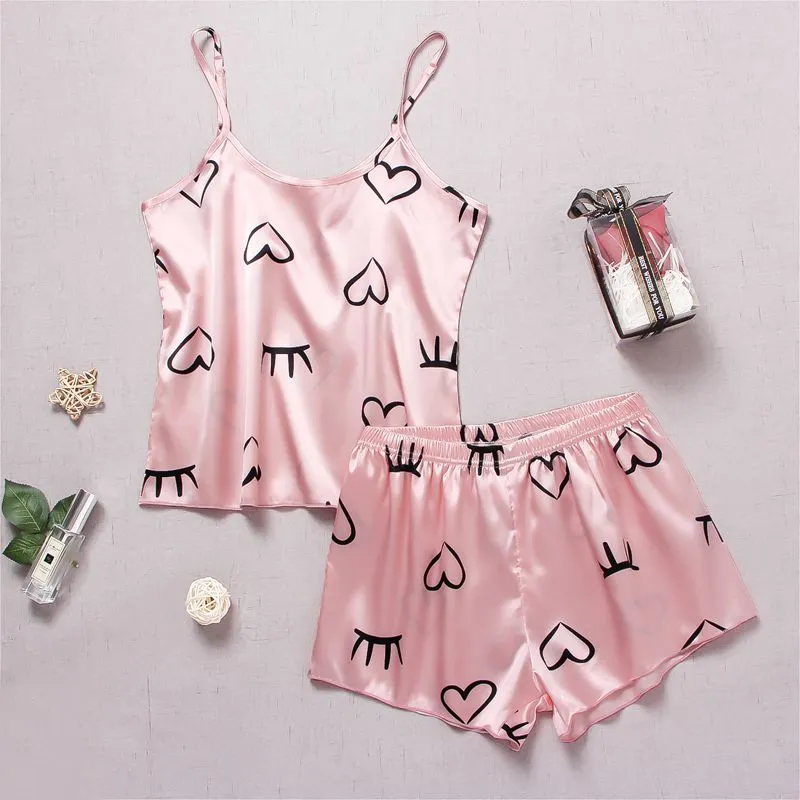 2-Piece Match Set Tank Top and Shorts Sleepwear