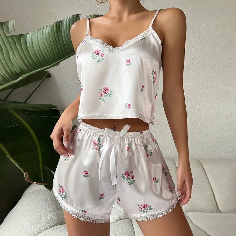 2-Piece Match Set Tank Top and Shorts Sleepwear