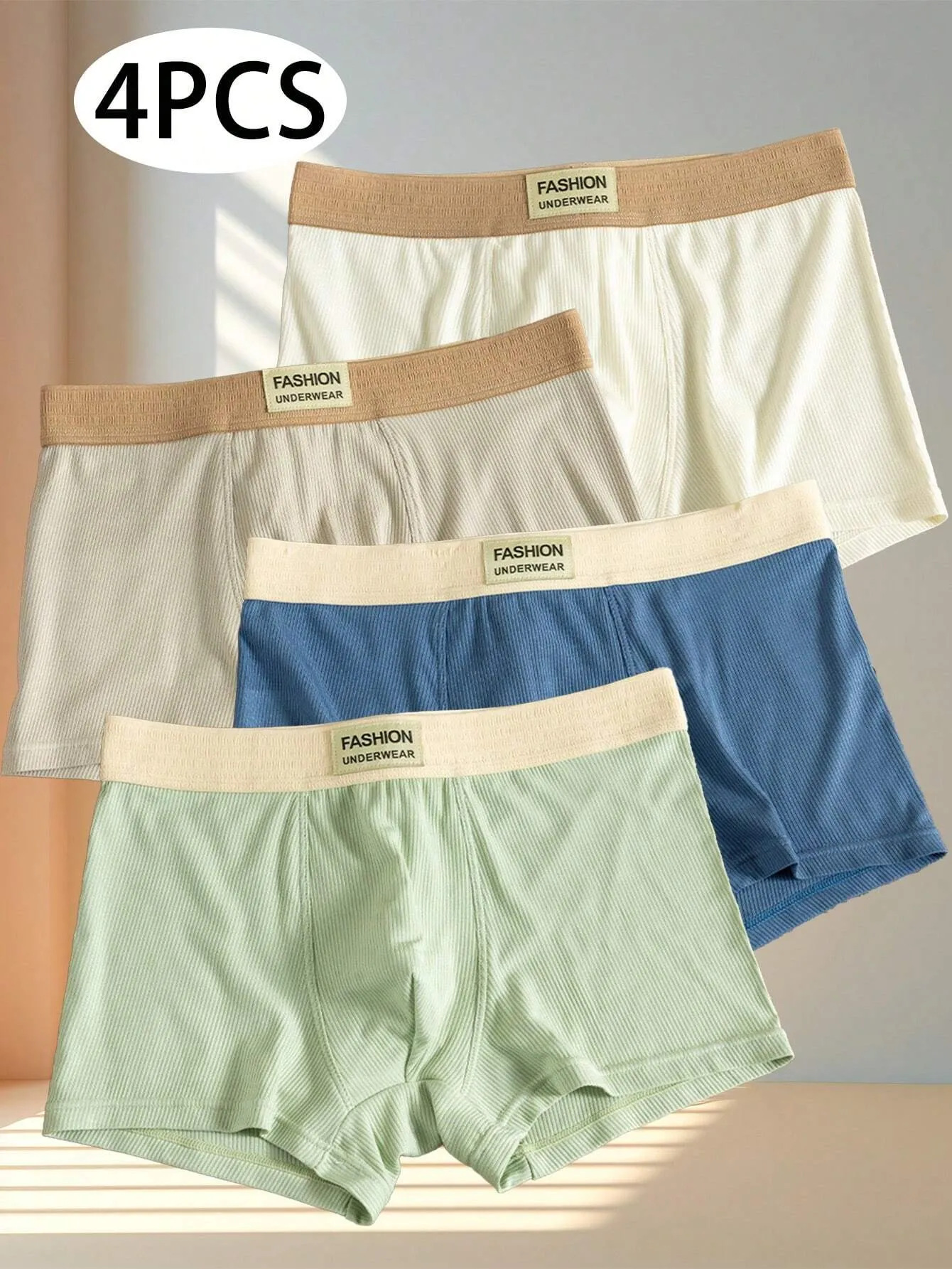 5pcs/Pack Men Modal Breathable Antibacterial Sports Boxer Briefs