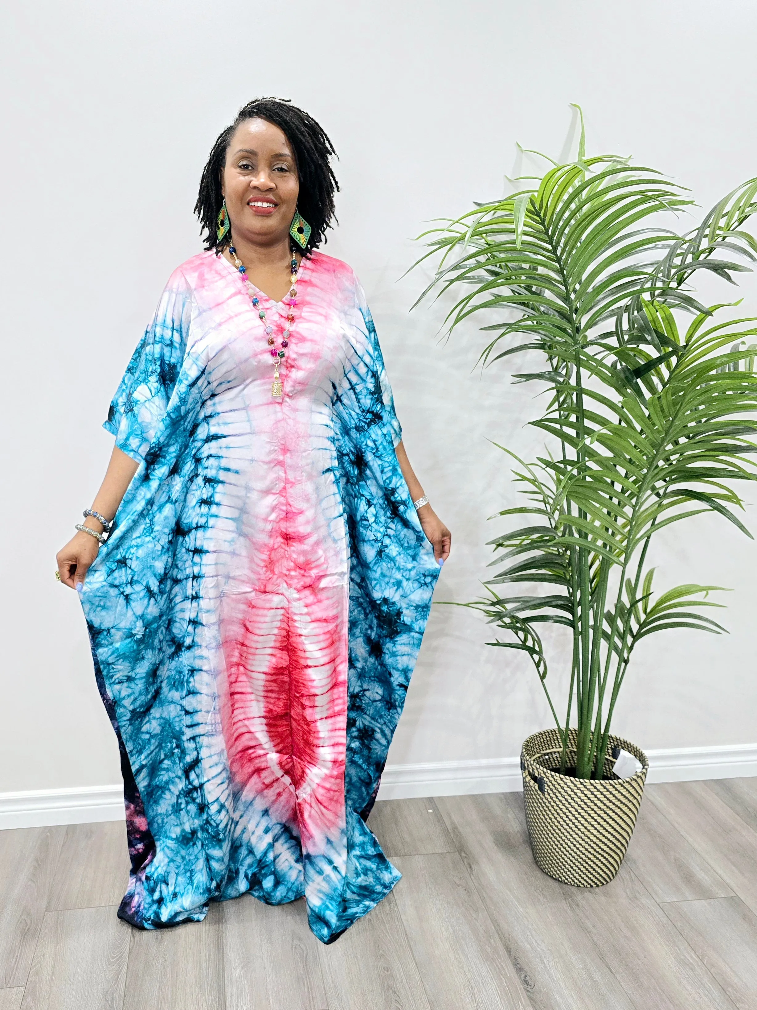 Adire Silk Boubou