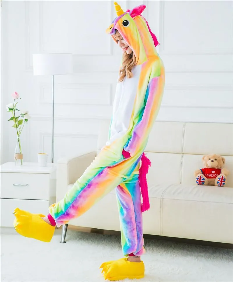 Adult Animal Unicorn Onesies Kigurumi Hoodie Costume Pajamas