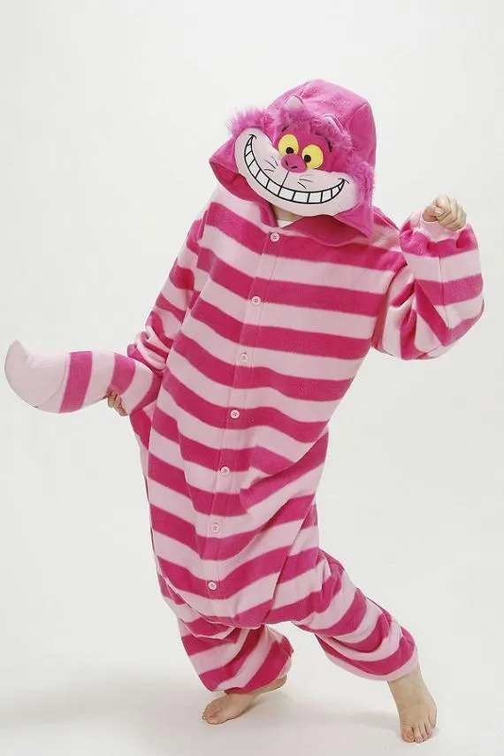 Adult Cheshire Cat Onesies Hoodie Kigurumi Pajamas Costumes