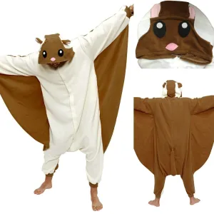 Adult Flying Squirrel Onesie Hoodie kigurumi costume Pajamas