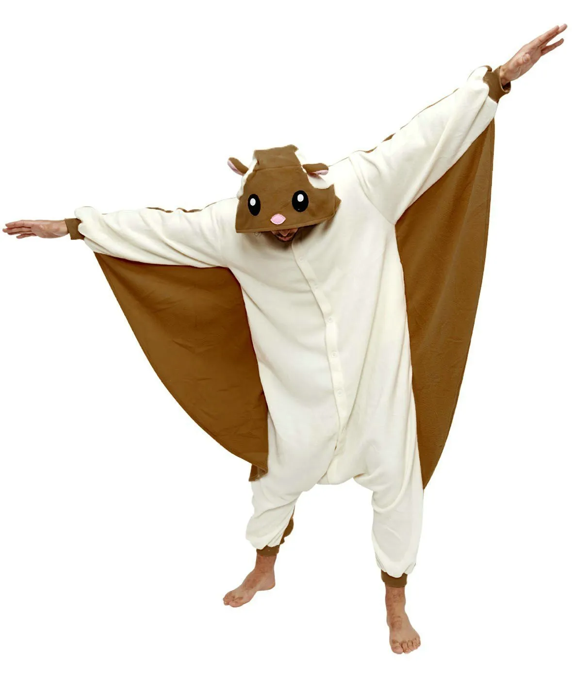 Adult Flying Squirrel Onesie Hoodie kigurumi costume Pajamas