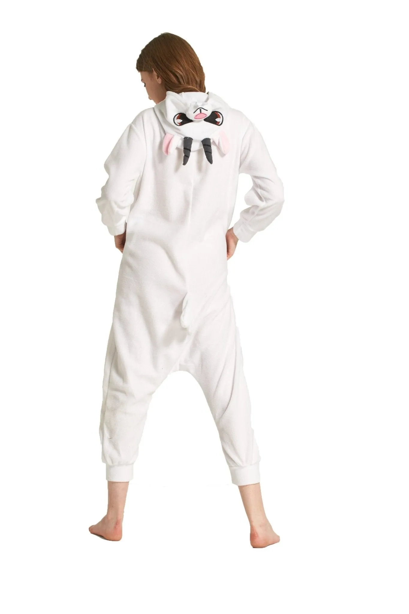 Adult Pink Goat Onesies Hoodie kigurumi Costume Pajamas