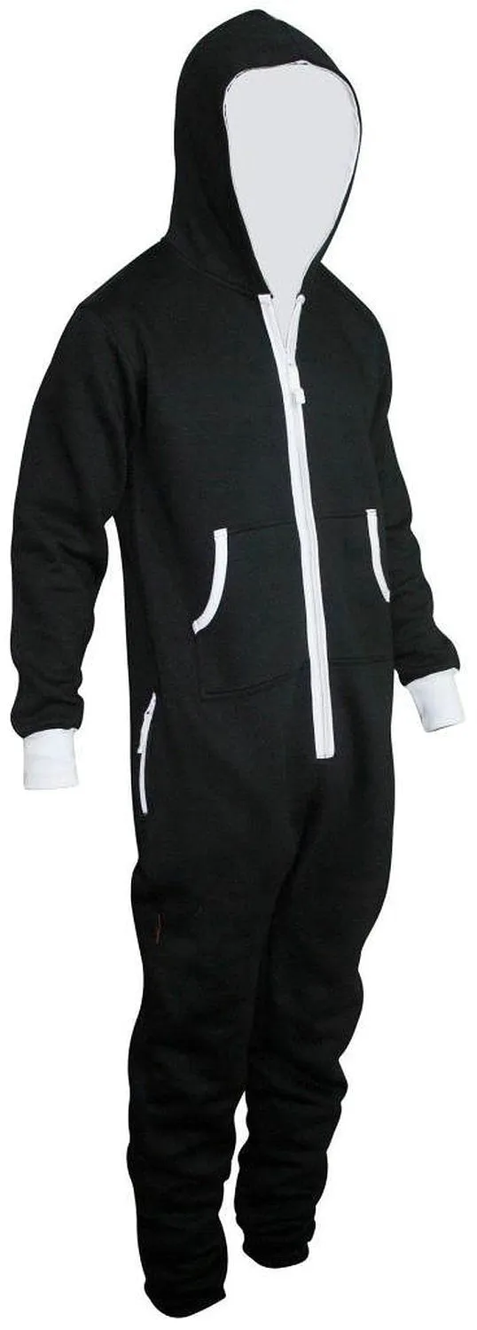 Adults Men Jumpsuit Zipper Hoodie Tracksuit Onesie Pajamas