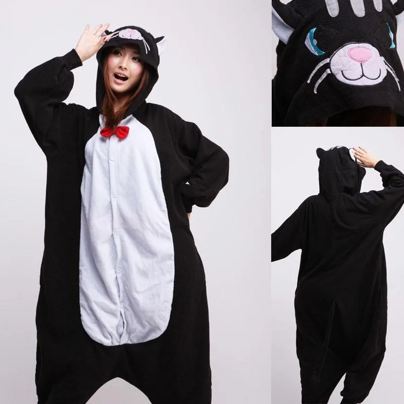 Animal Adult Cat Onesies Hoodie kigurumi Pajamas costumes