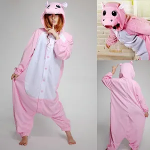 Animal Adult Hippo Onesies Hoodie kigurumi Pajamas costume