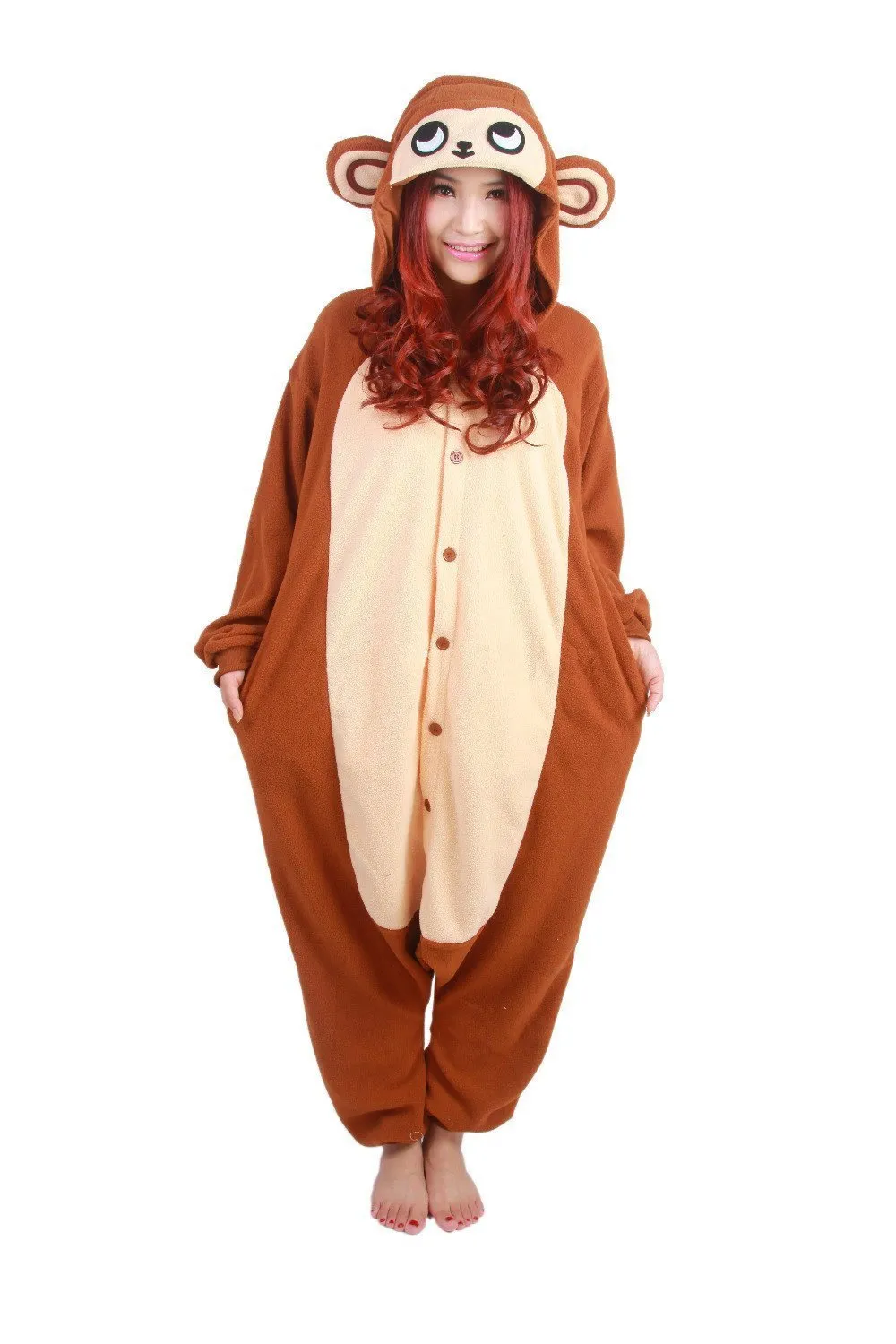 Animal Adult Monkey Onesies Hoodie kigurumi costume Pajamas