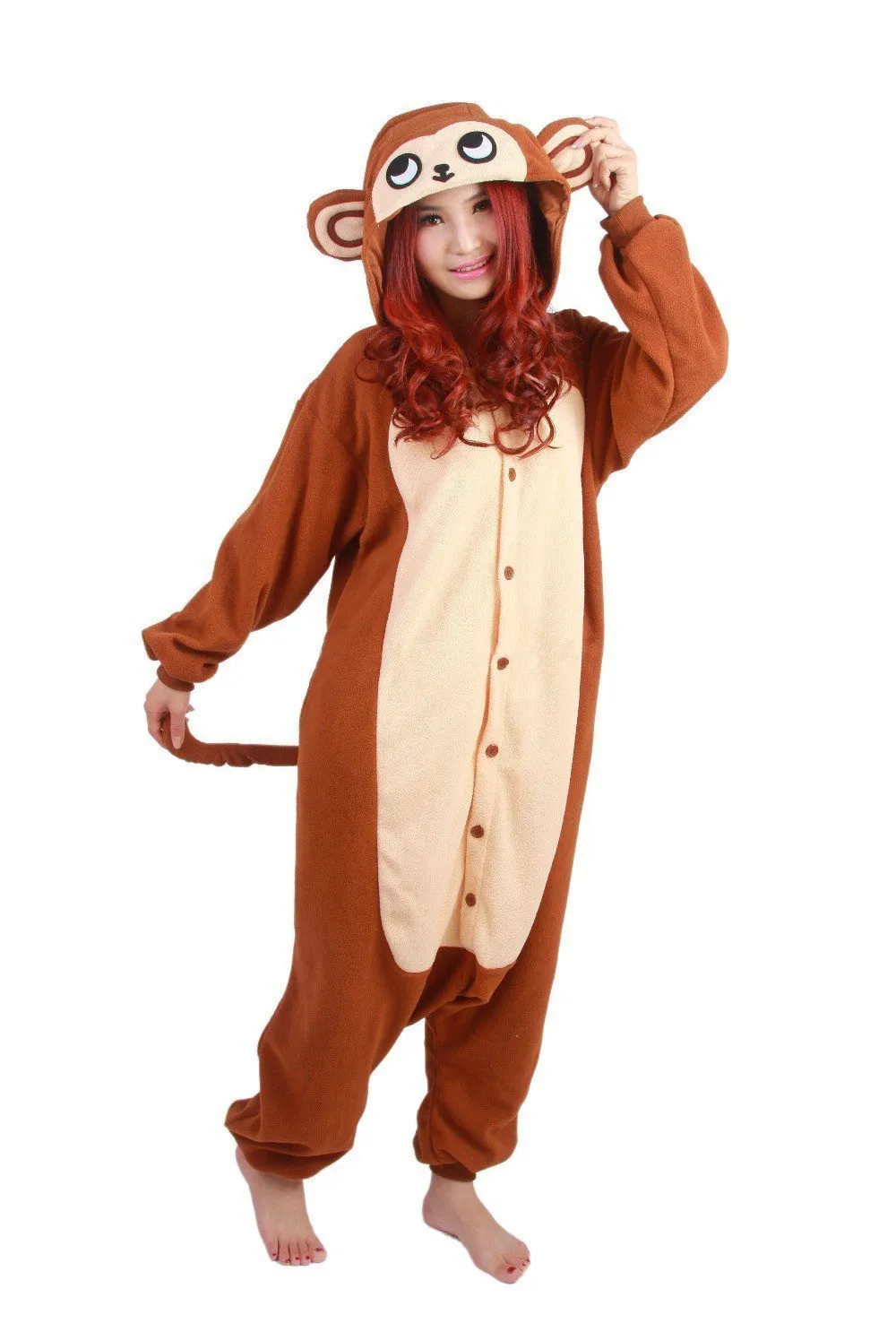 Animal Adult Monkey Onesies Hoodie kigurumi costume Pajamas