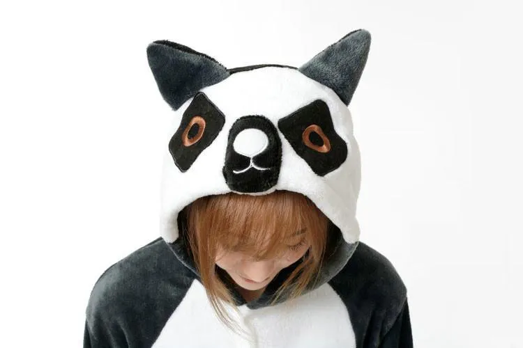 Animal Cat Kigurumi Hoodie Tailed Onesie Costume Pajamas