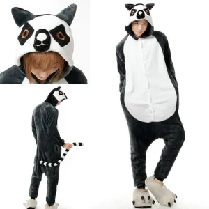 Animal Cat Kigurumi Hoodie Tailed Onesie Costume Pajamas