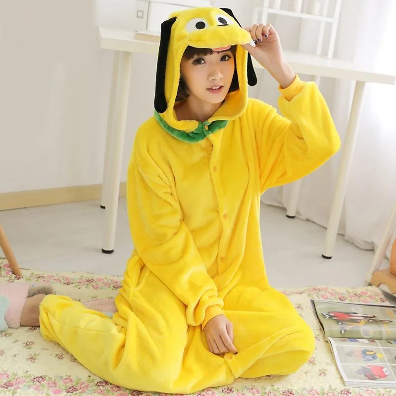 Animal Pluto Dog Onesie Adult Kigurumi Hoodie Costume Pajamas