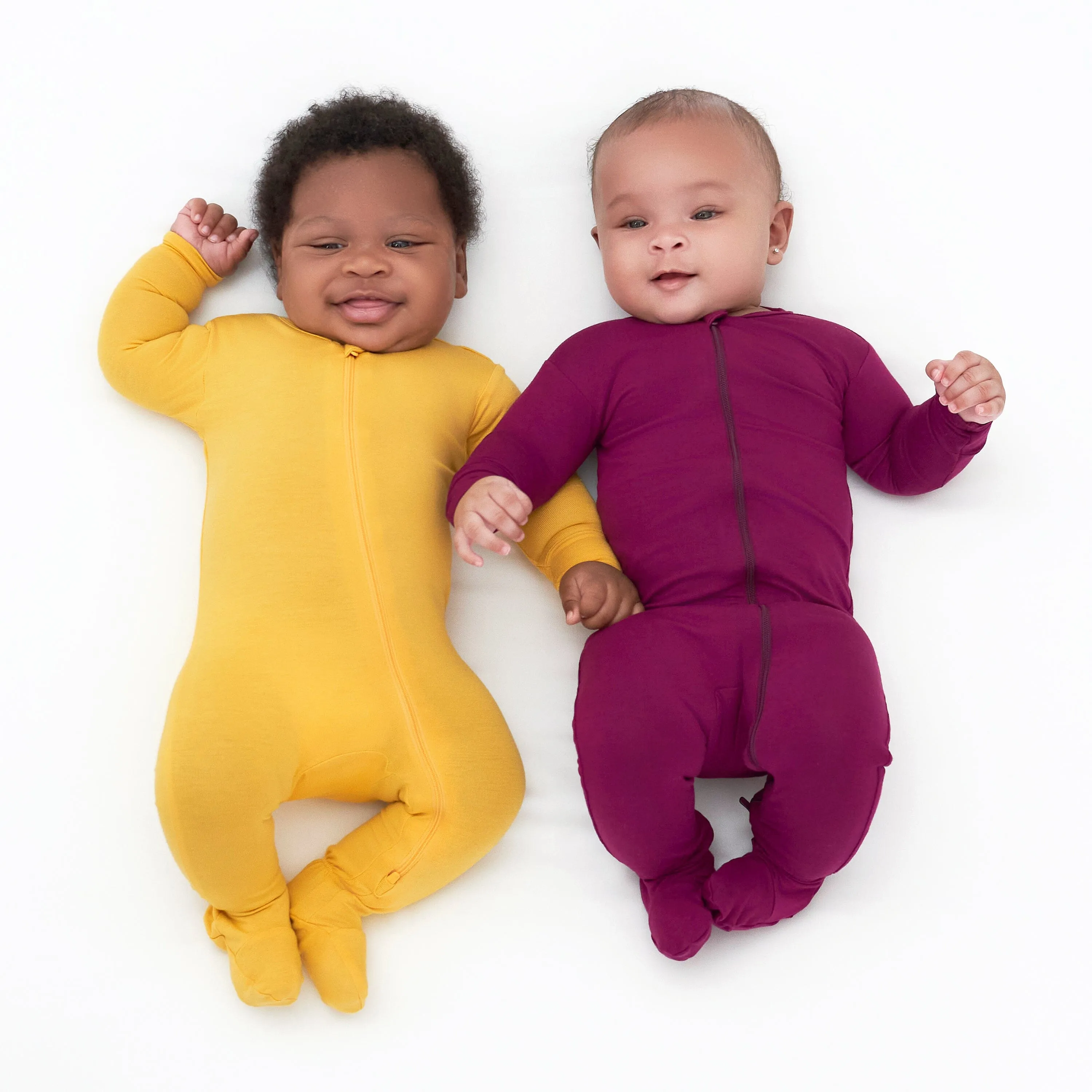 Baby & Toddler Raspberry Buttery Soft Viscose Made from Eucalyptus Snug Fit Footed Pajamas