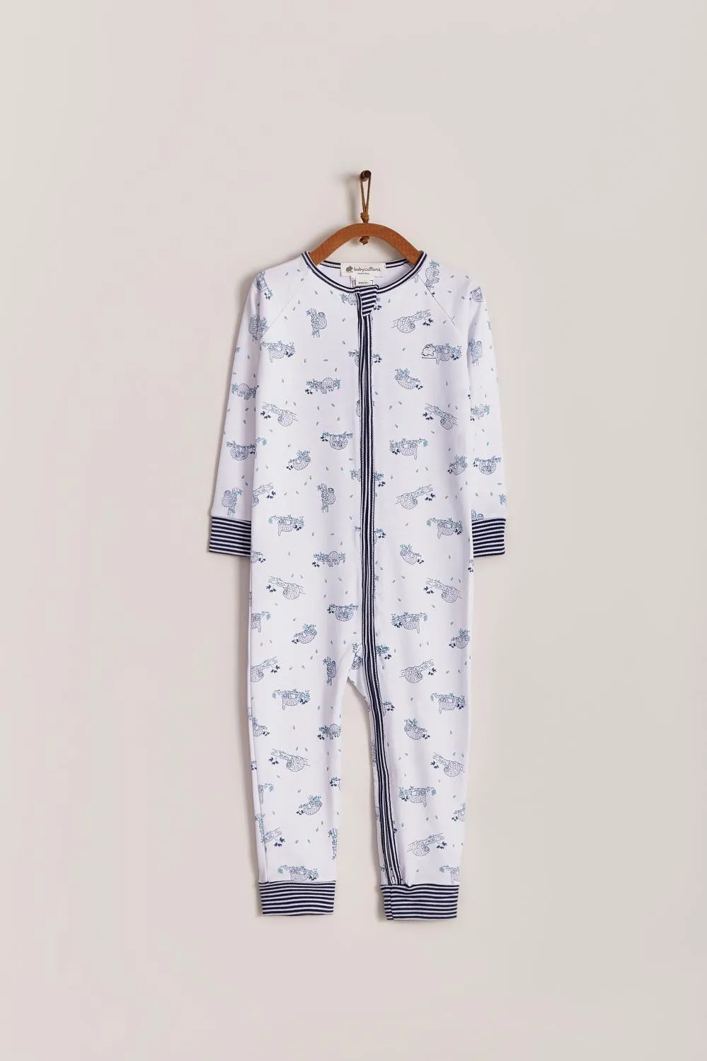 Babycottons Naptime Lix Snug Fit Pajama Blue