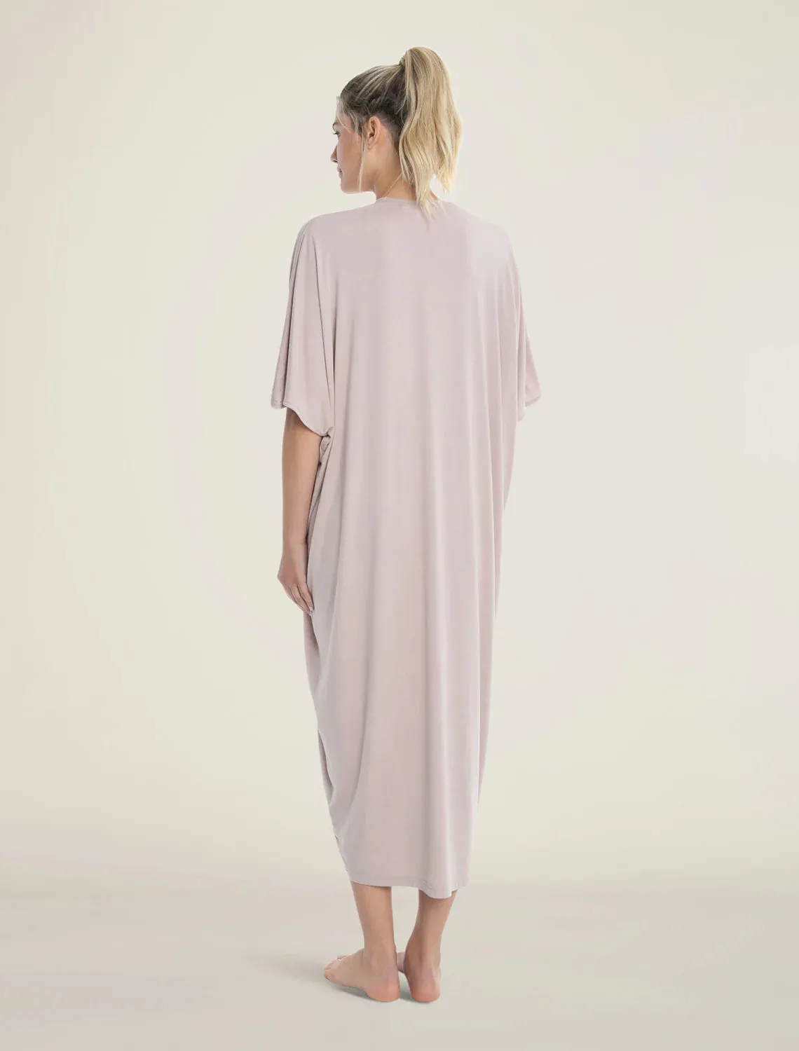 Barefoot Dreams Luxe Milk Jersey® Caftan in Faded Rose