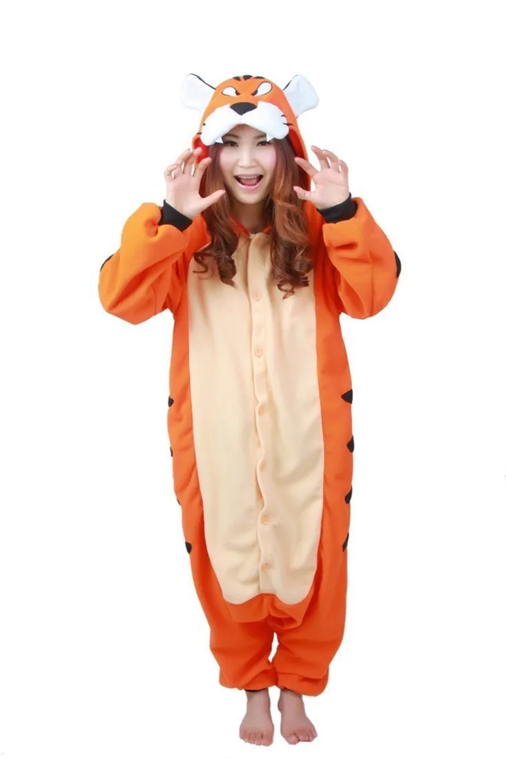 Bengal Tiger Animal Onesie Hoodie Kigurumi Pajamas Sleepwear