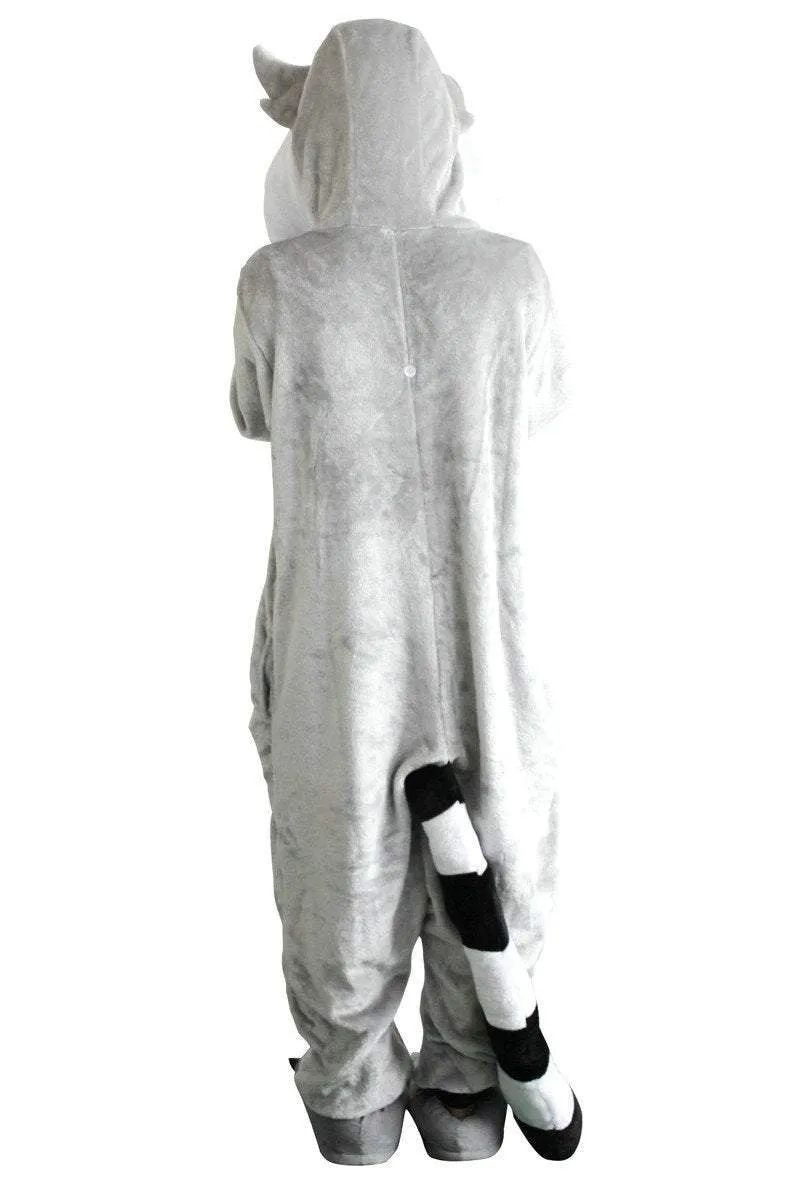 Big Tail Lemur Onesies Hoodie Pajamas Animal Kigurumi Pajamas