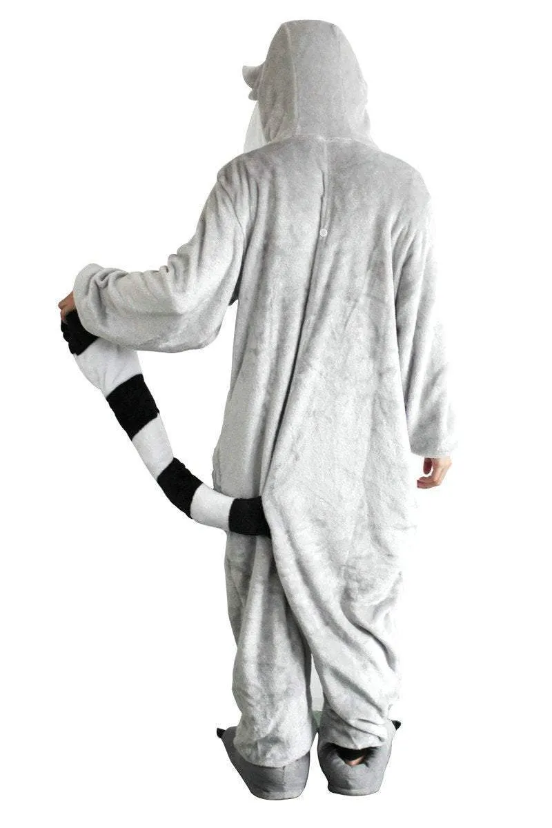 Big Tail Lemur Onesies Hoodie Pajamas Animal Kigurumi Pajamas