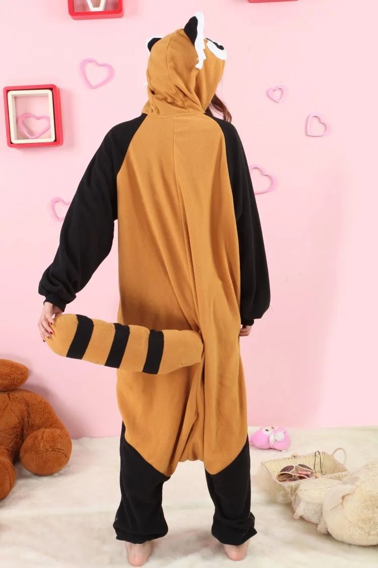 Black Racoon Onesies Hoodie Kigurumi Costume Pajamas