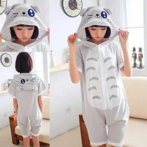 Blink Totoro Pajamas Animal Onesie Hoodie Kigurumi Short Sleeve