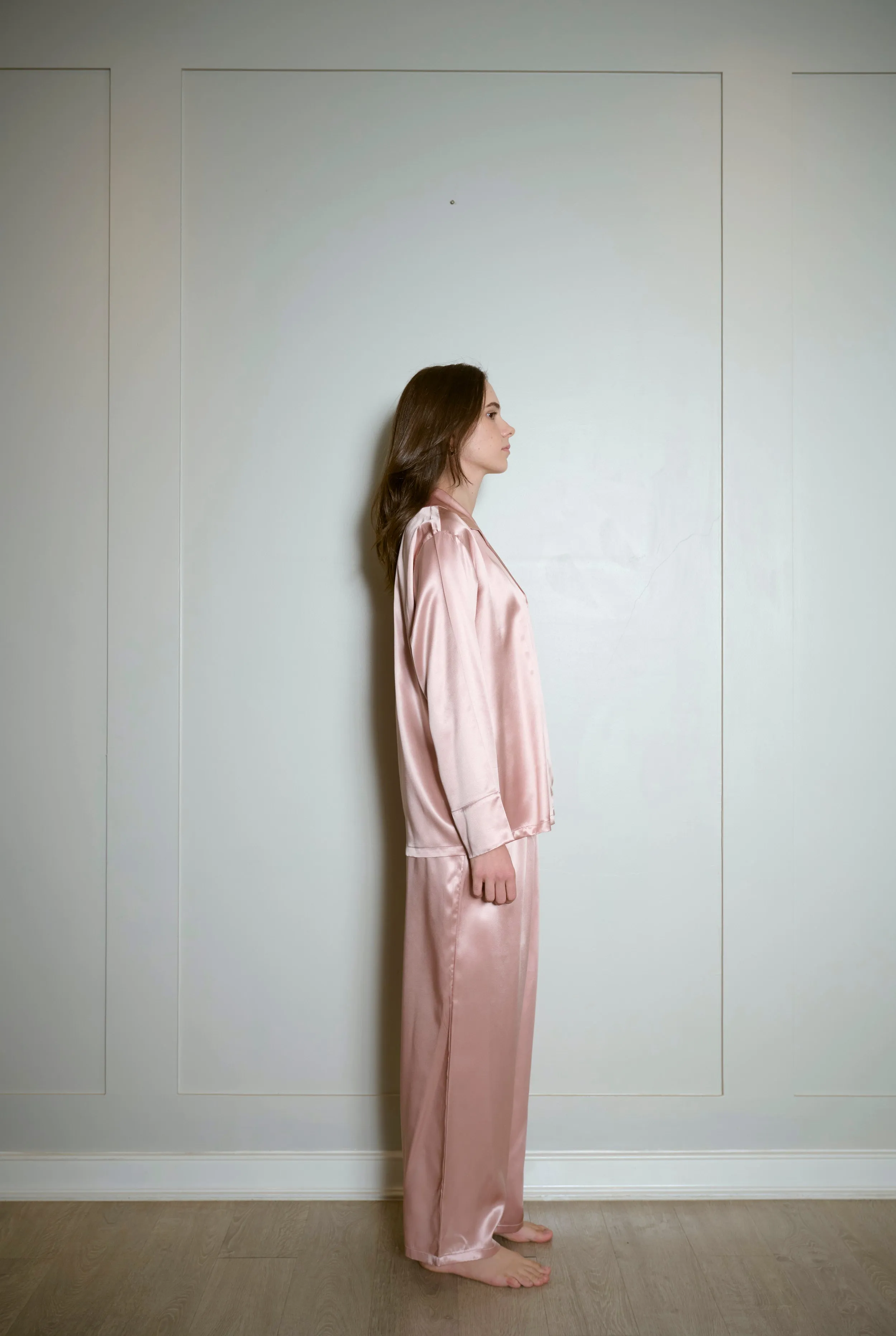 Bui 22mm Classic Pajamas Shirt - Long Sleeve (Plain Pink)