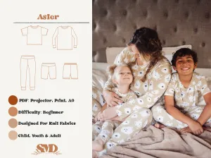 Bundle Aster Pajamas Digital Sewing Pattern