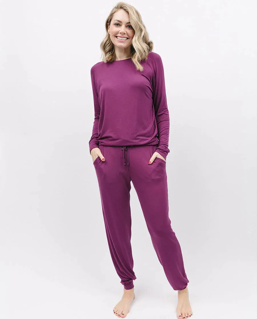 Carina Magenta Modal Knit Set