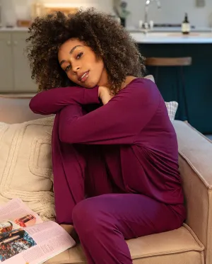 Carina Magenta Modal Knit Set