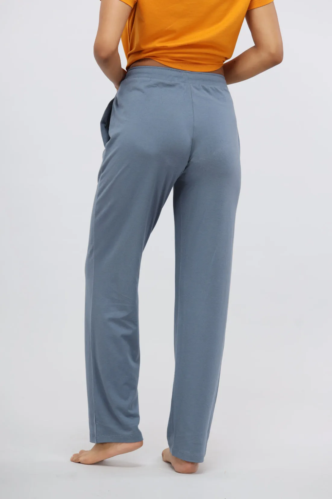 China Blue Supima® Straight Lounge Pant