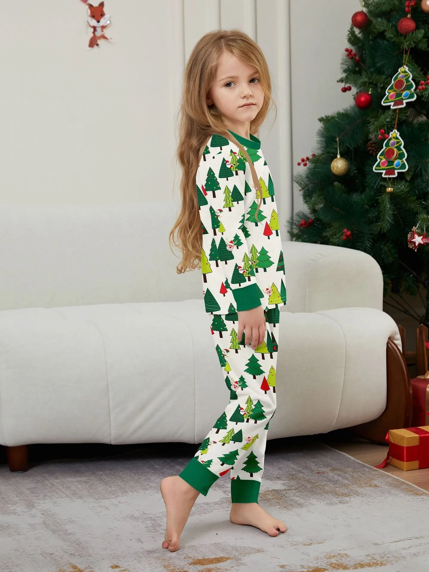 Christmas Tree Family Matching Parent-Child Holiday Pajamas