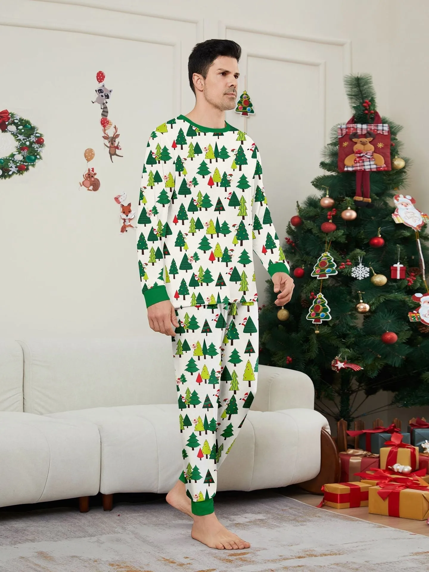 Christmas Tree Family Matching Parent-Child Holiday Pajamas