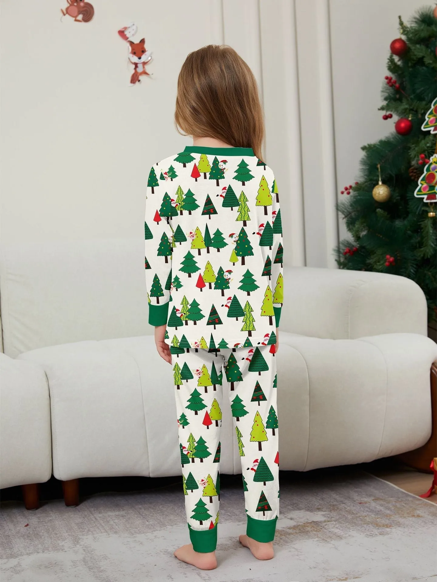 Christmas Tree Family Matching Parent-Child Holiday Pajamas