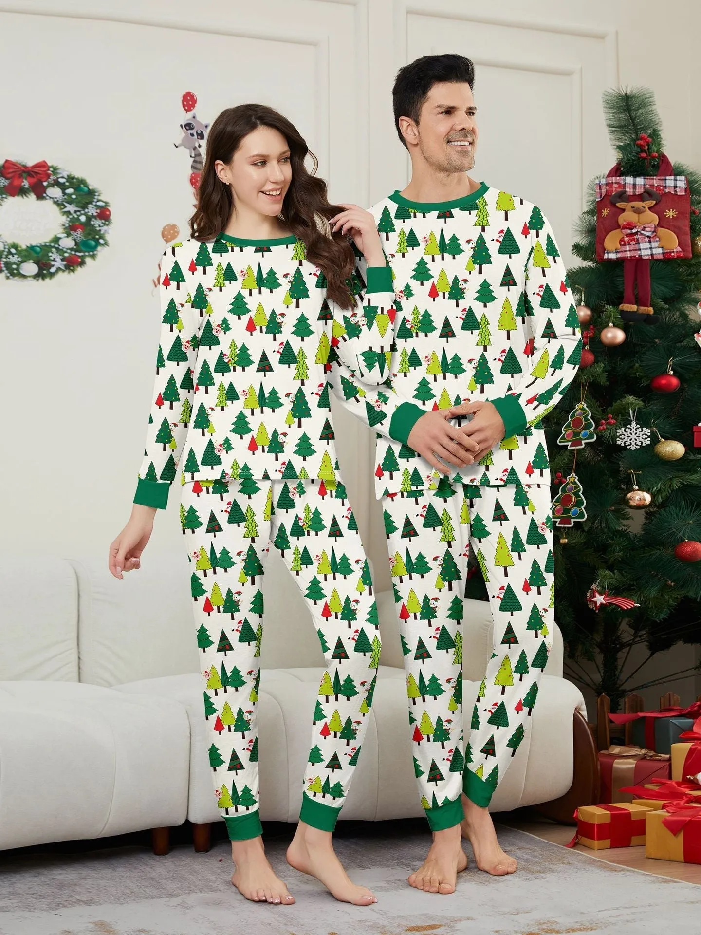 Christmas Tree Family Matching Parent-Child Holiday Pajamas