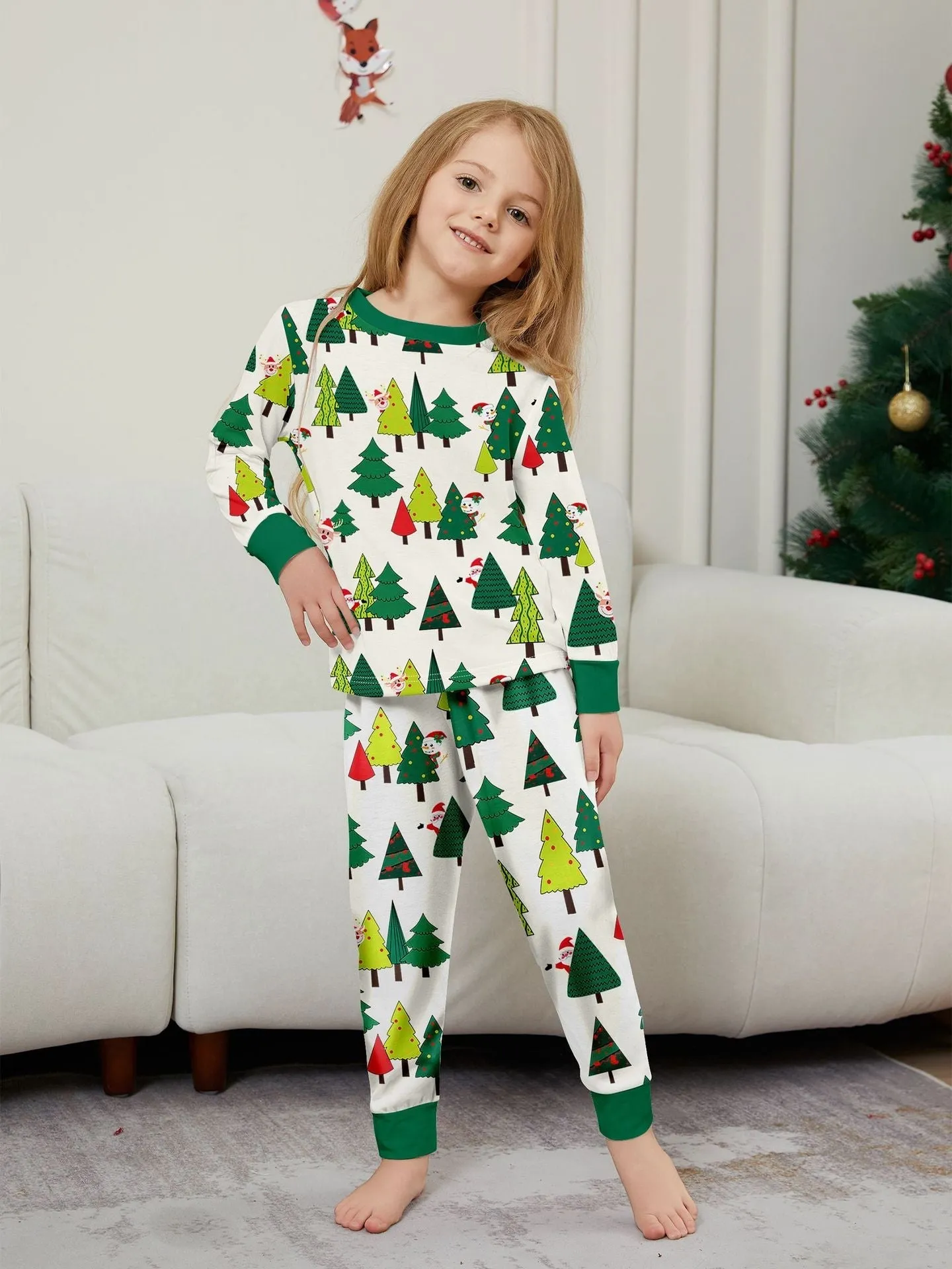 Christmas Tree Family Matching Parent-Child Holiday Pajamas