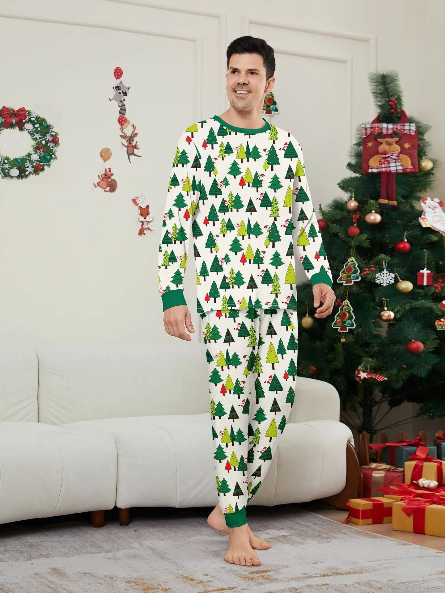 Christmas Tree Family Matching Parent-Child Holiday Pajamas