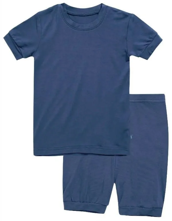 Colorful Navy Short Sleeve Pajamas