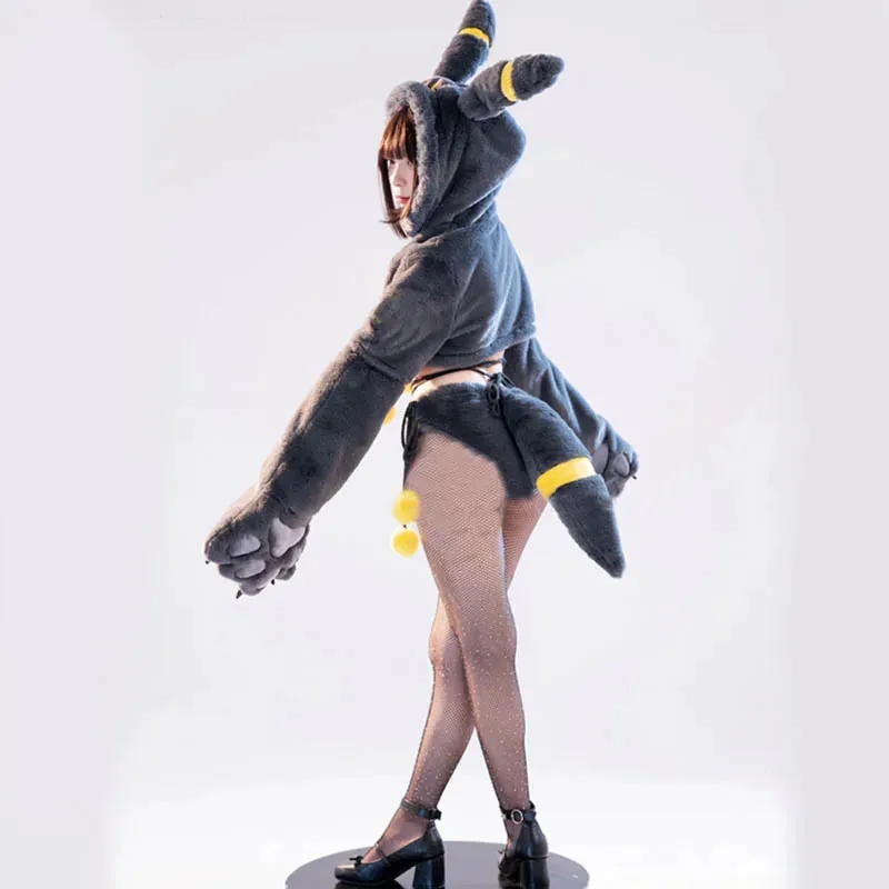 Cosplay Cartoon Bunny Bee Plush Hooded Lingerie Set