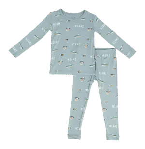 Court Culture x Kyte Baby Nautical Fog Toddler PJ Set