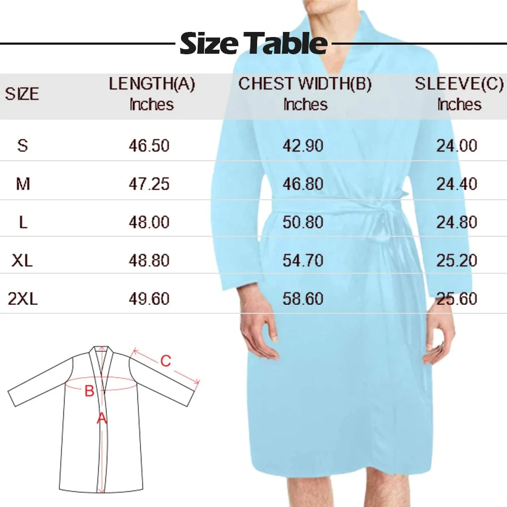 Custom Face Long Sleeve Belted Night Robe for Women Men Sunflower Personalized Pajama Kimono Robe