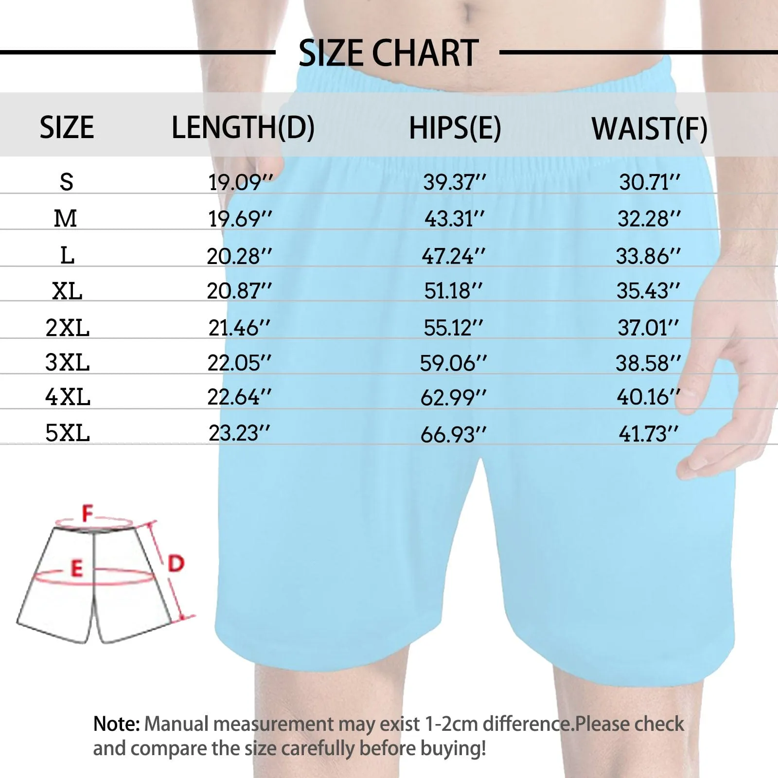 Custom Face Men's Pajama Shorts Personalized Love Photo Sleepwear Shorts