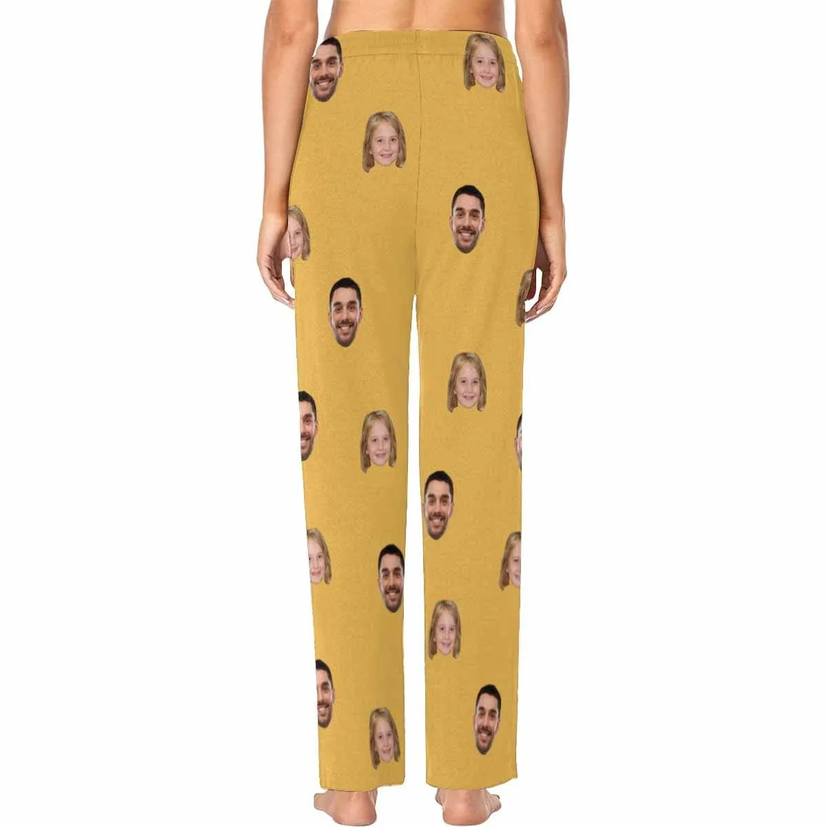 Custom My Family Face Pajamas Personalized Women's Slumber Party Long Pajama Shirt&Pants