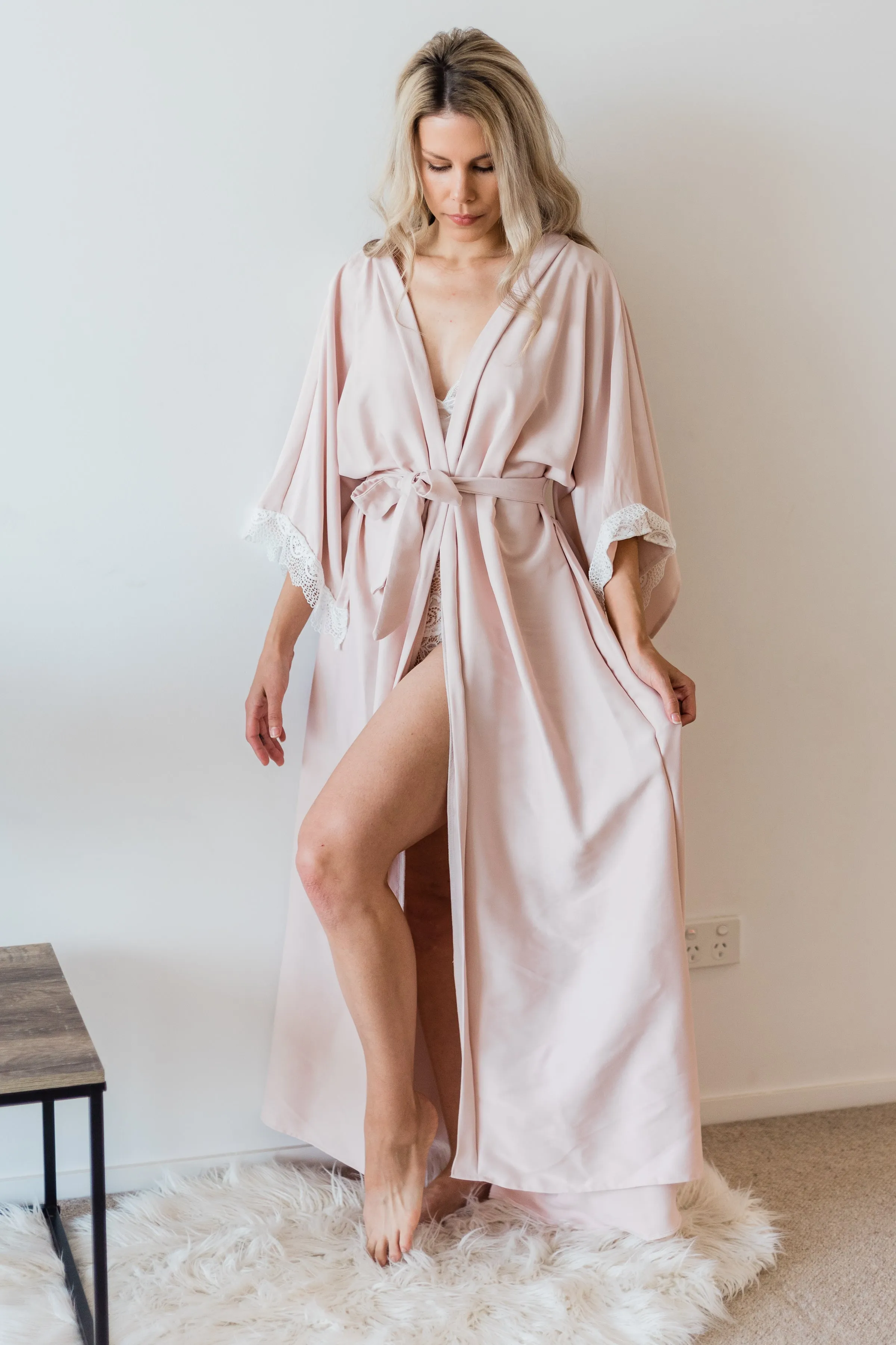 Damsel Personalised Pink Full Length Robe