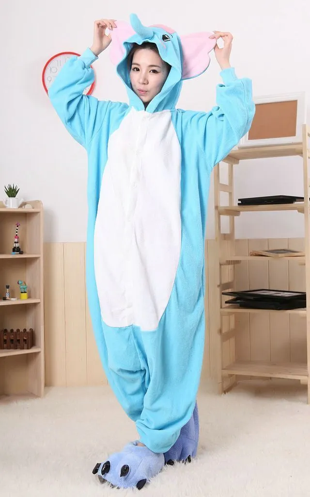 Dumbo Elephant Pajamas Onesie Hoodie Animal Costume Kigurumi