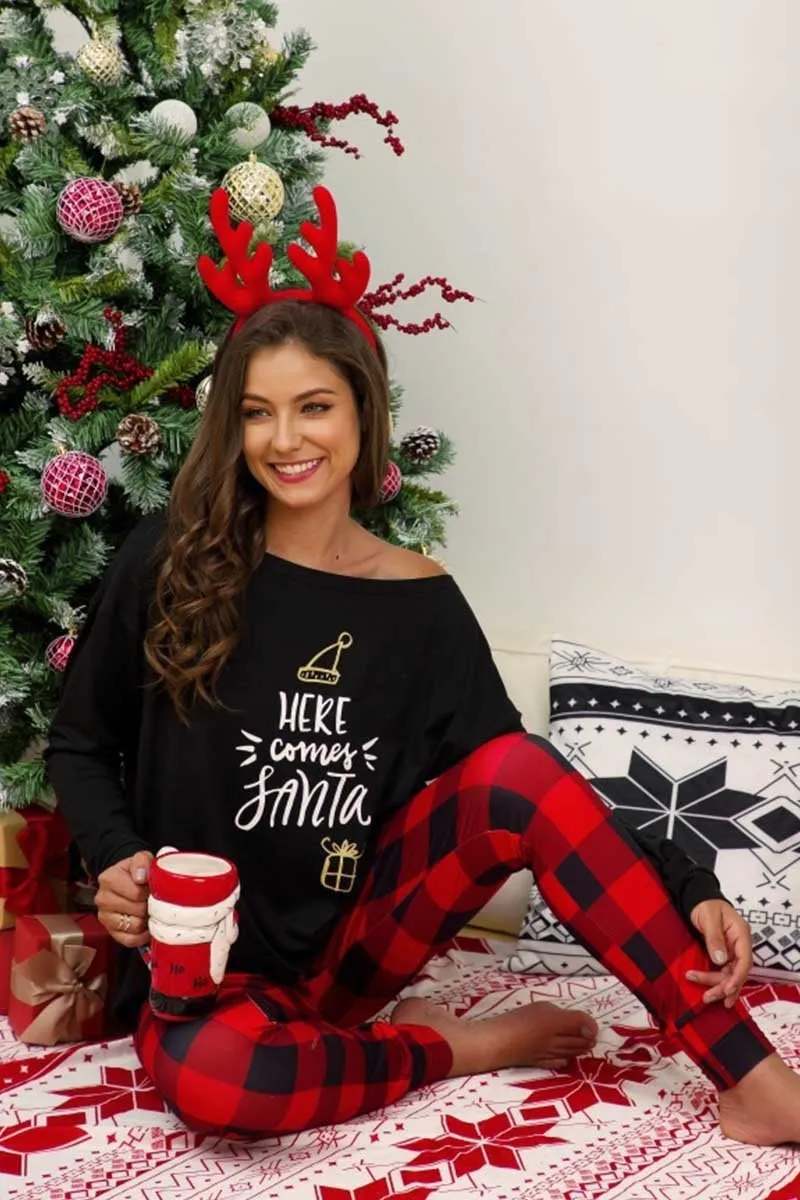 Dunnmall Christmas Casual Pajamas