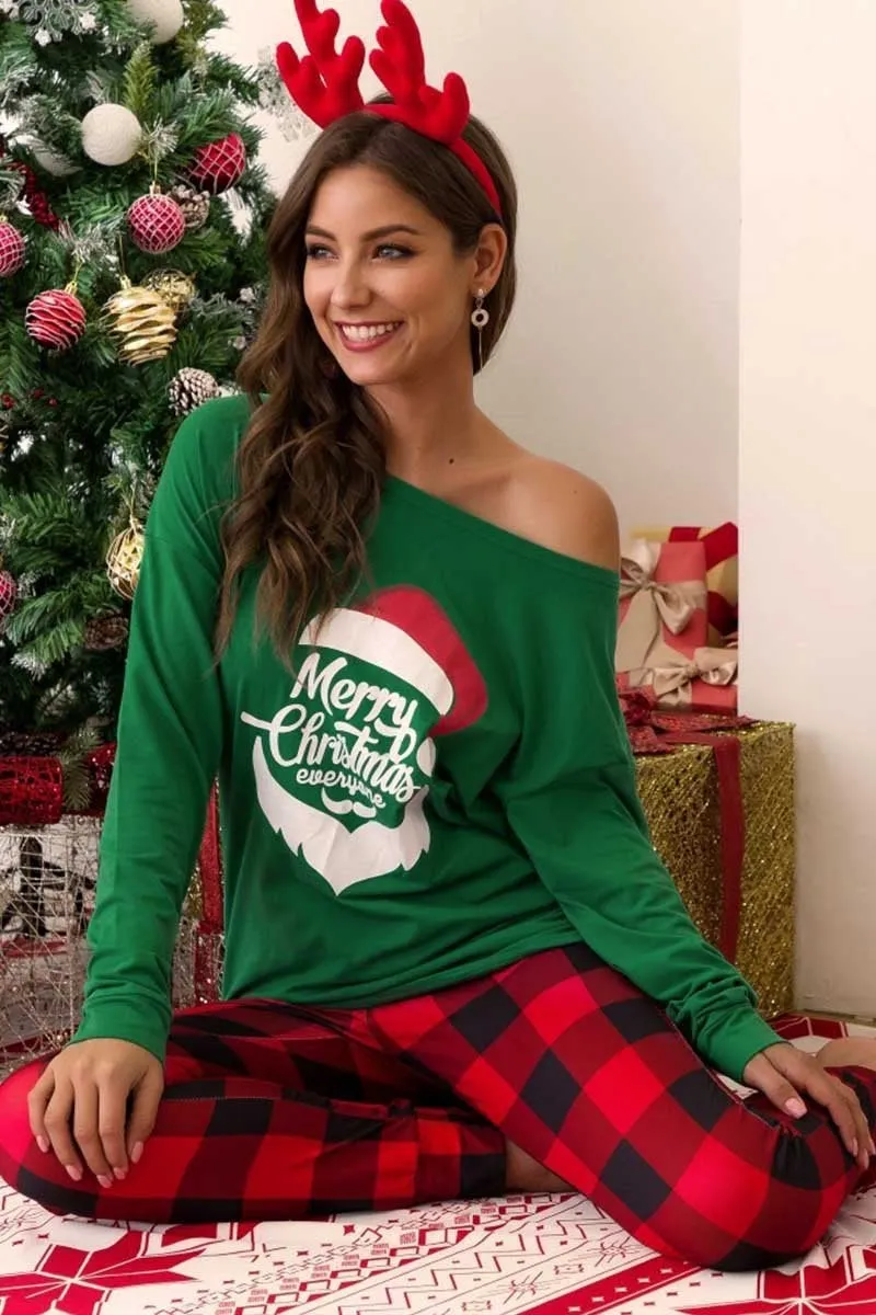 Dunnmall Christmas Casual Pajamas