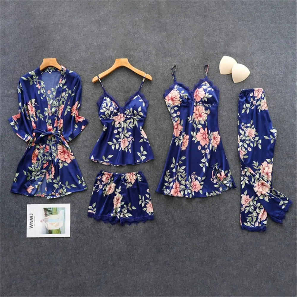 Elegant Laced Floral Nightwear